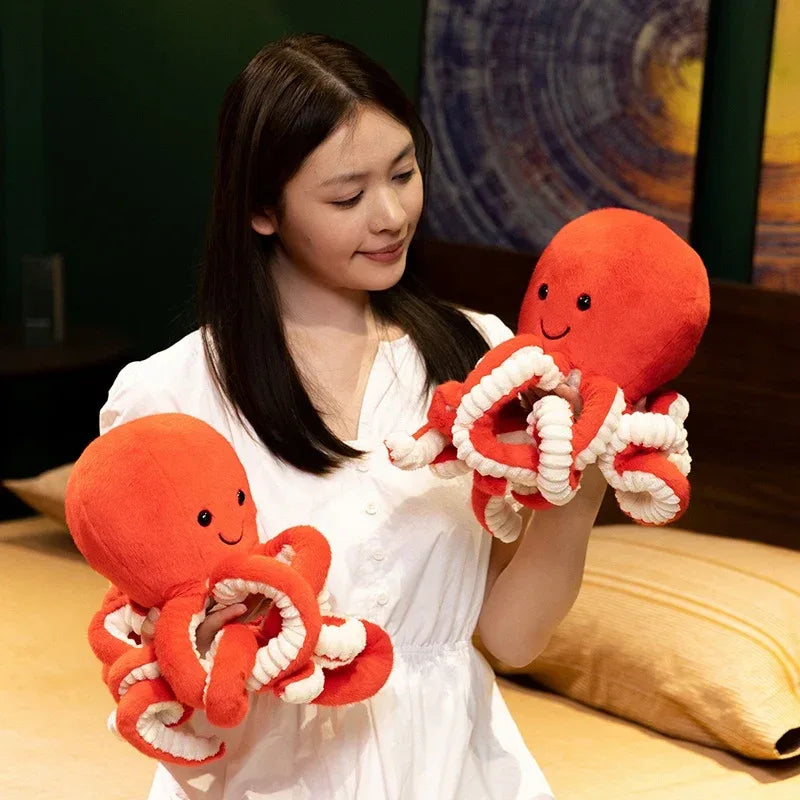 Cartoon Octopus Plush Toy Pillow Long Tentacle Soft - ToylandEU