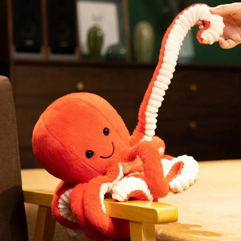 Cartoon Octopus Plush Toy Pillow Long Tentacle Soft - ToylandEU