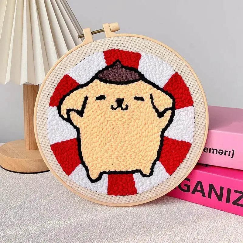  Cartoon Pattern Punch Needle Embroidery Kit for Beginners - Creative DIY Home Decor Gift for Kids and Adults -  ToylandEU™