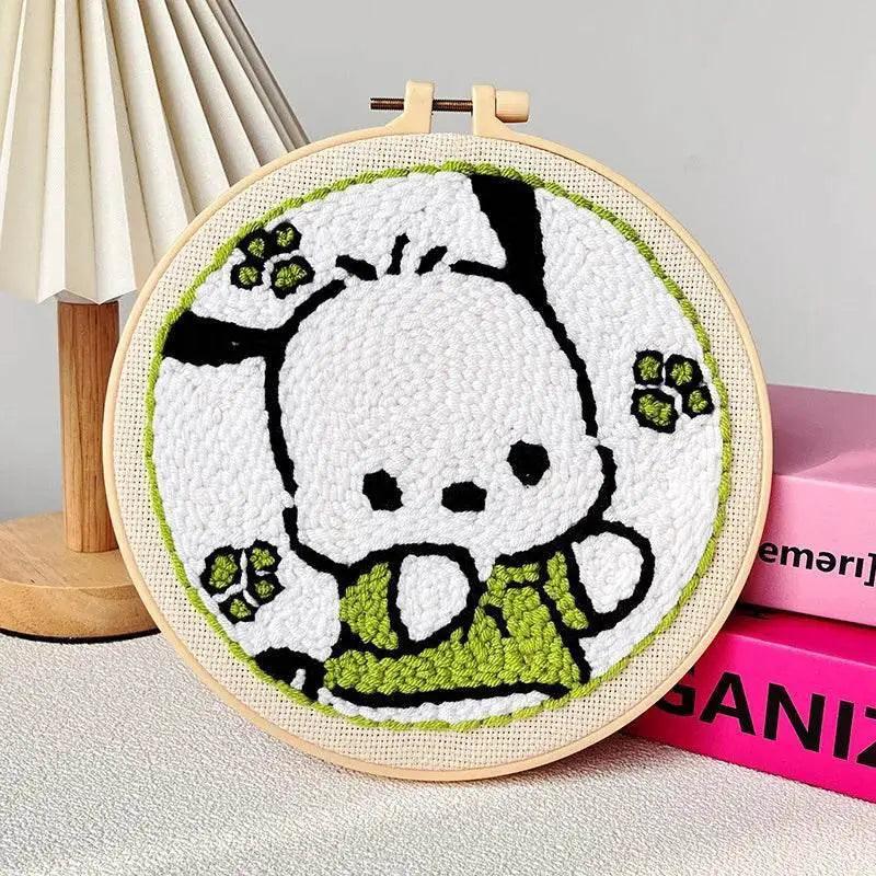  Cartoon Pattern Punch Needle Embroidery Kit for Beginners - Creative DIY Home Decor Gift for Kids and Adults -  ToylandEU™