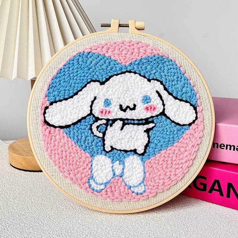 Stickset mit Punch Needle und Cartoon-Muster für Anfänger – Kreatives DIY-Geschenk zur Heimdekoration für Kinder und Erwachsene – ToylandEU