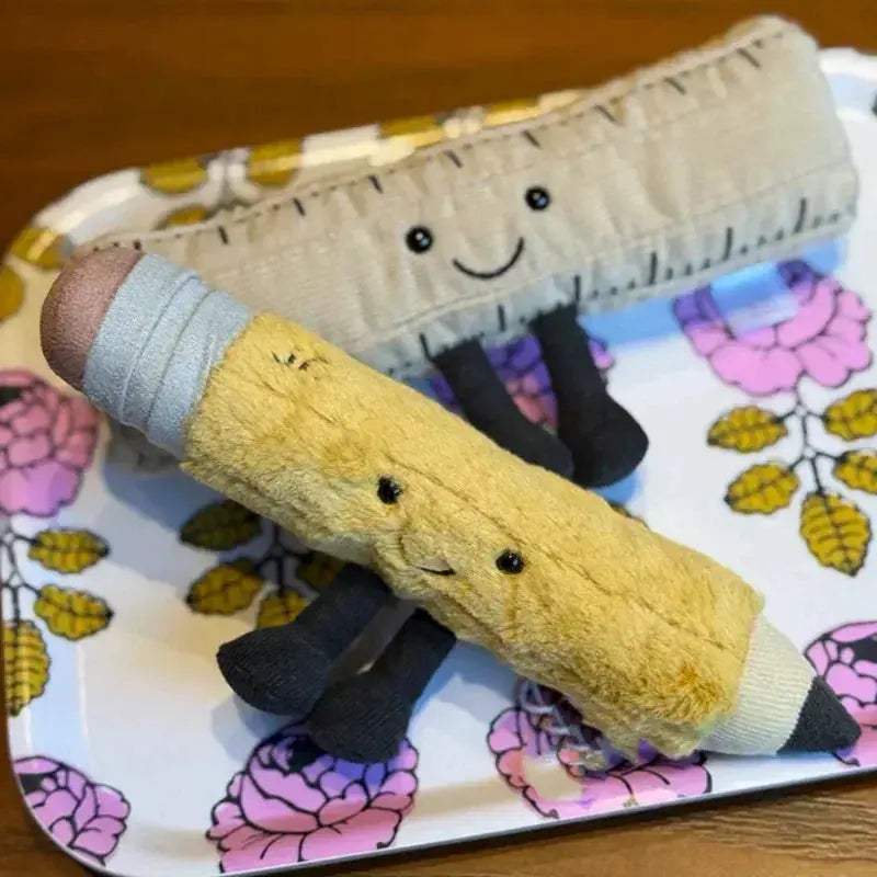 Cartoon Plush Pencil Toy For Kids Ultrasoft Plush Gift - ToylandEU