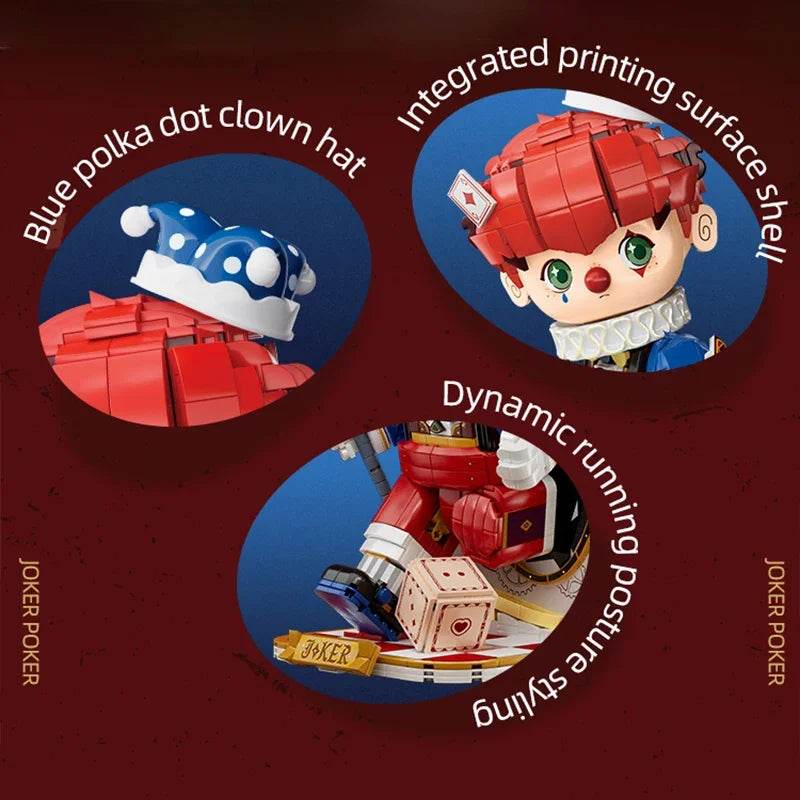 Cartoon Poker Joker Building Block Figure Toy Bricks Set - ToylandEU