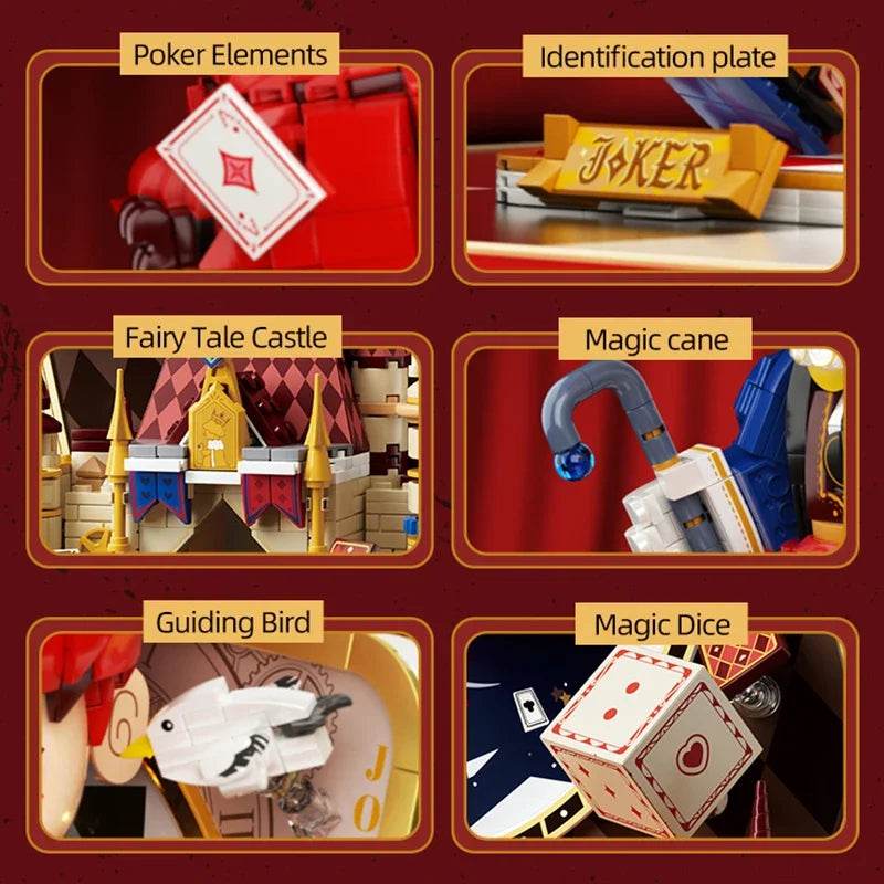 Cartoon Poker Joker Building Block Figure Toy Bricks Set - ToylandEU