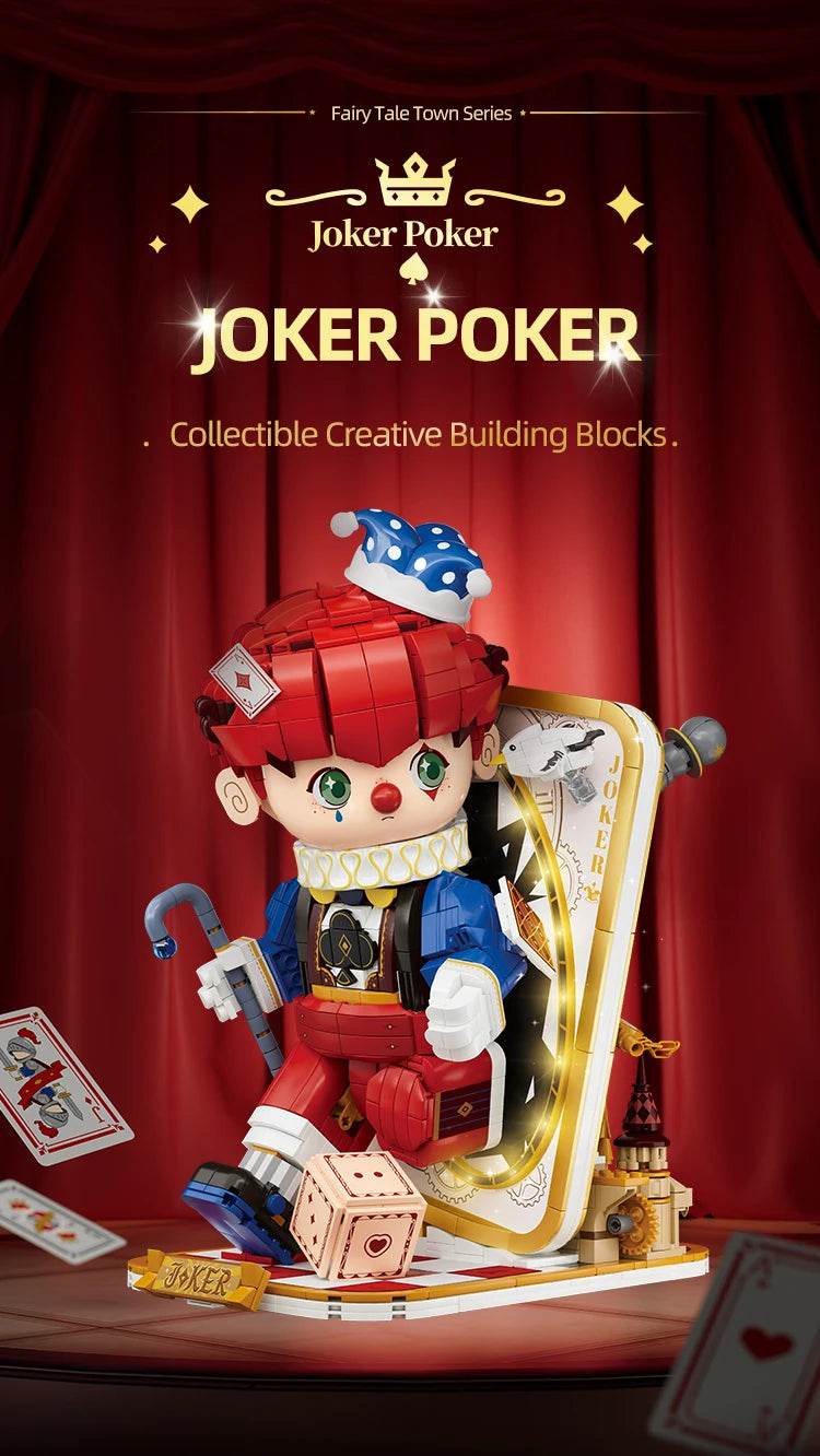 Cartoon Poker Joker Building Block Figure Toy Bricks Set - ToylandEU