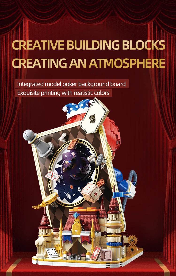 Cartoon Poker Joker Building Block Figure Toy Bricks Set - ToylandEU