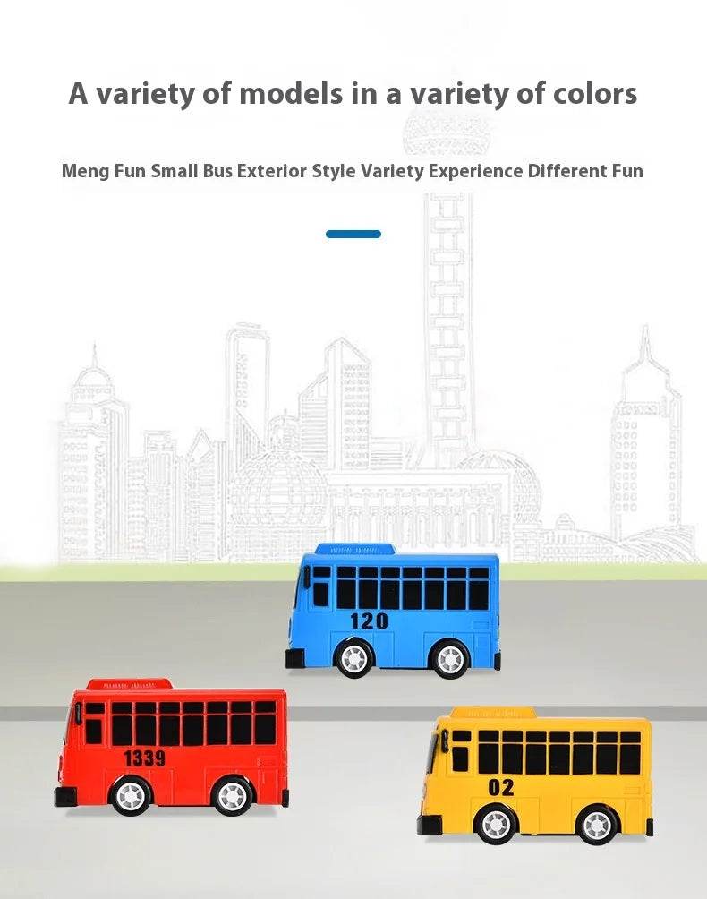 Cartoon Puzzle Korean Tayo Mini Bus Toy With Openable Doors - ToylandEU