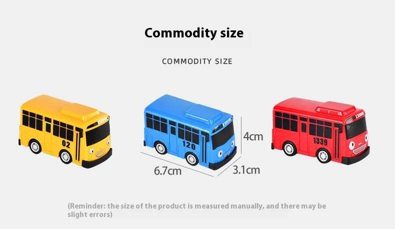 Cartoon Puzzle Korean Tayo Mini Bus Toy With Openable Doors - ToylandEU