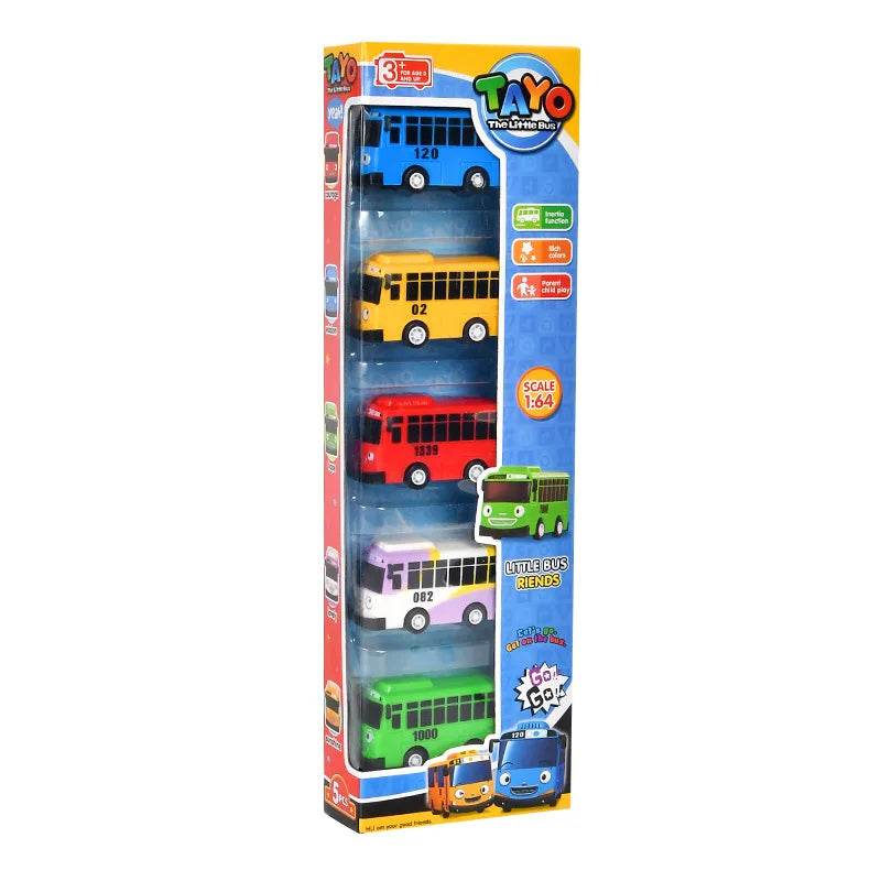 Cartoon Puzzle Korean Tayo Mini Bus Toy With Openable Doors - ToylandEU