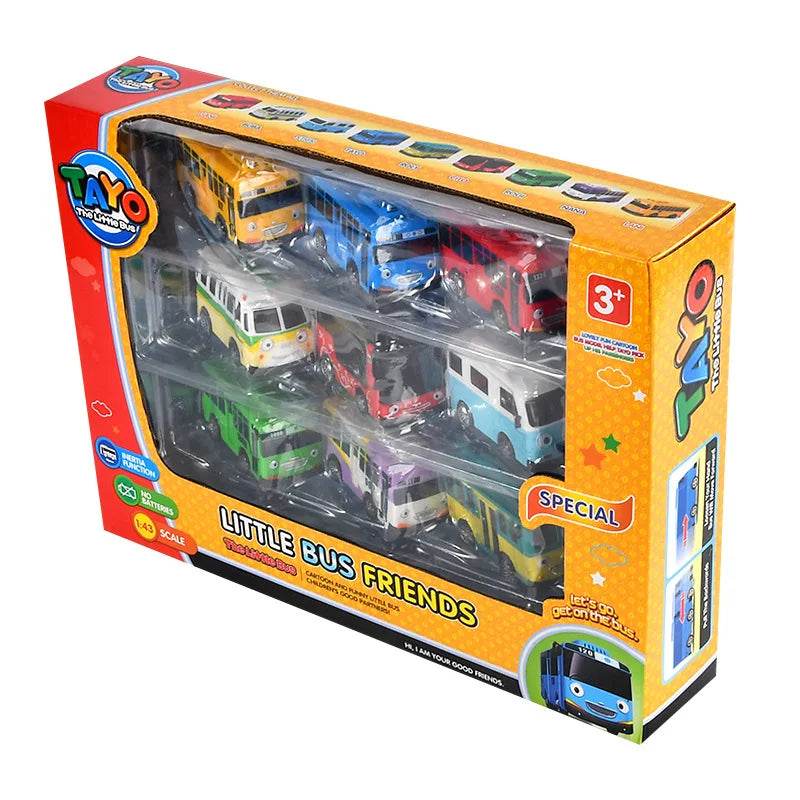 Cartoon Puzzle Korean Tayo Mini Bus Toy With Openable Doors - ToylandEU