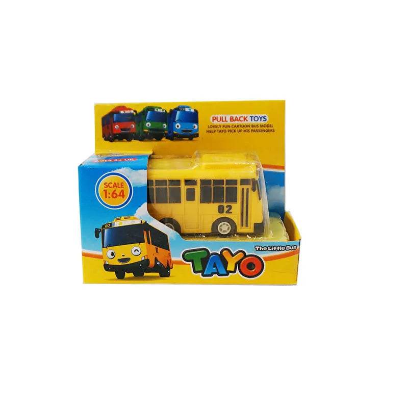 Cartoon Puzzle Korean Tayo Mini Bus Toy With Openable Doors - ToylandEU