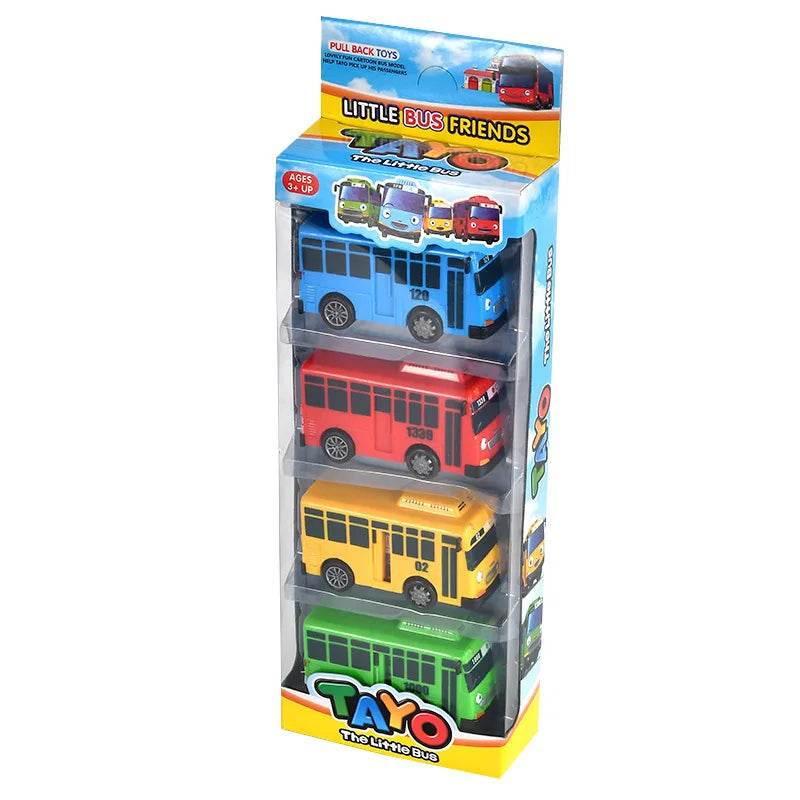 Cartoon Puzzle Korean Tayo Mini Bus Toy With Openable Doors - ToylandEU