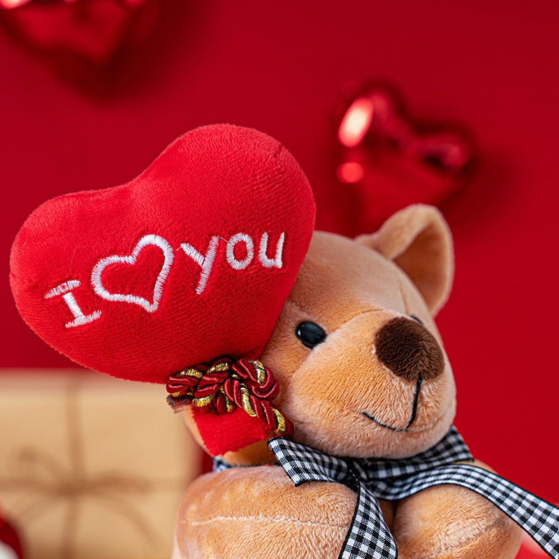 Teddy Bear Plush Toy Holding Heart - Cute Stuffed Animal for Kids AliExpress Toyland EU