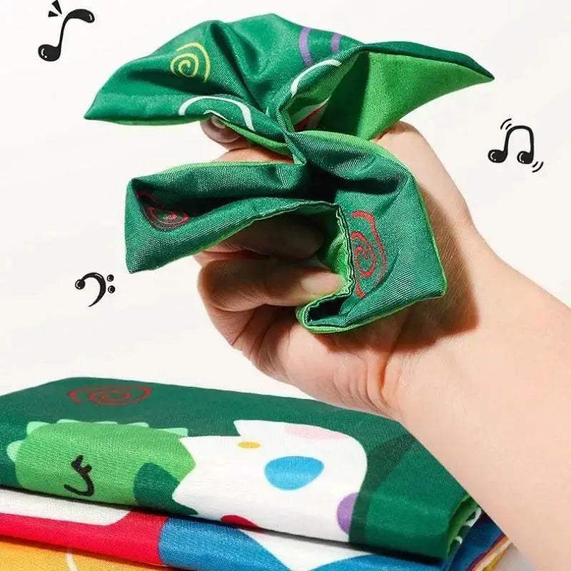 Cartoon Baby Tissue Box Montessori Toys Soft Crinkle Sensory Toys for Infants Toddlers - ToylandEU