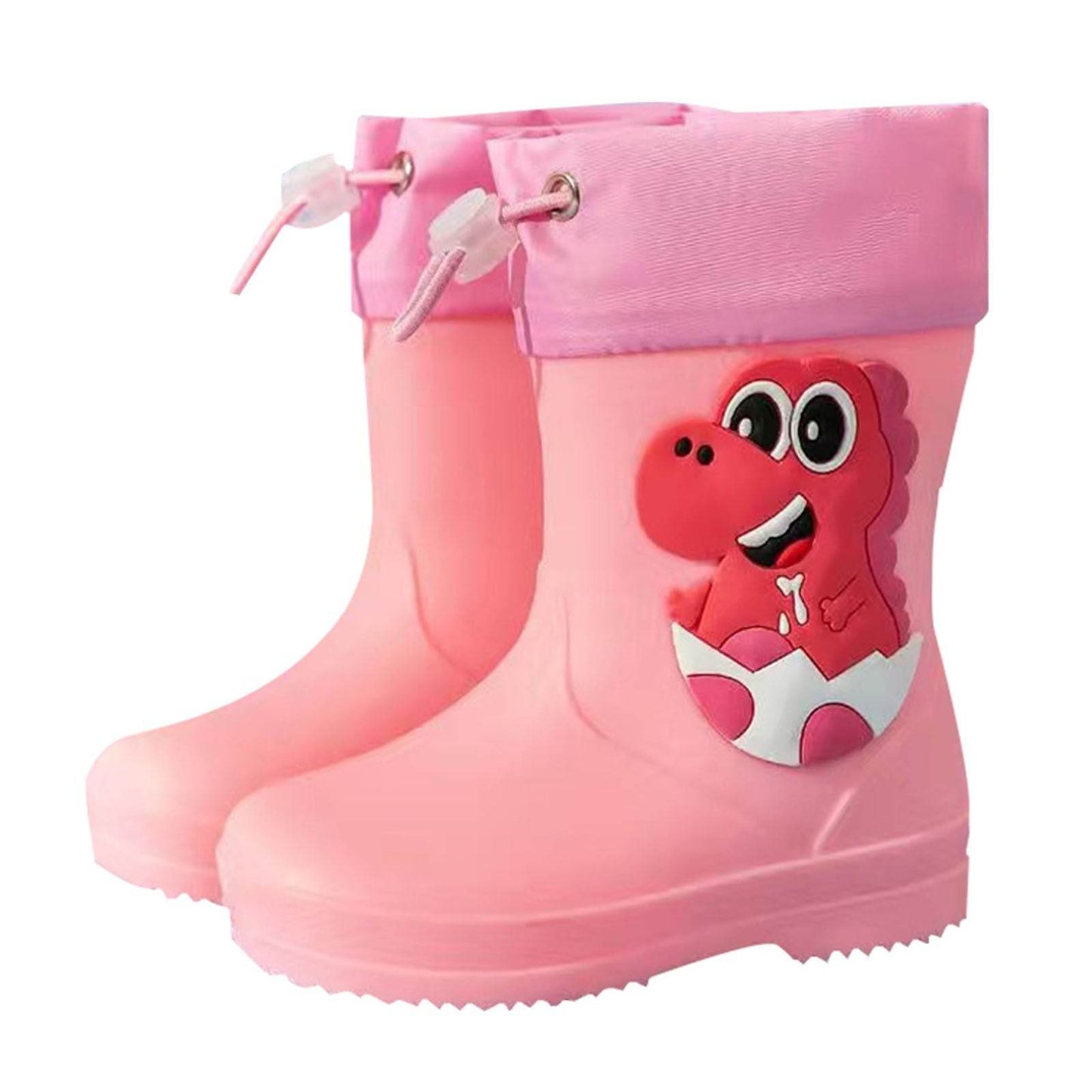 Cartoon Waterproof Rain Boots for Kids - Toddler Natural Rubber Ankle Boots - ToylandEU
