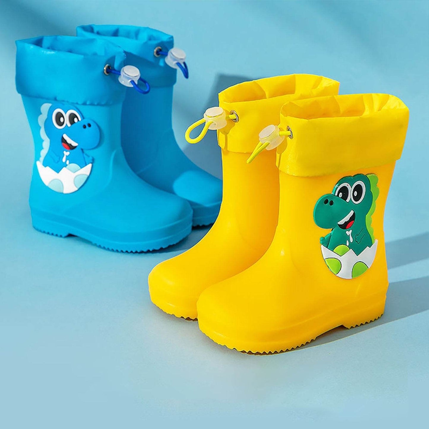 Cartoon Waterproof Rain Boots for Kids - Toddler Natural Rubber Ankle Boots - ToylandEU