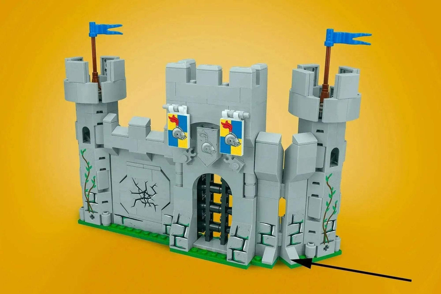 Castle Corner Curve Expandable Modular LEGO Castle Building Set - ToylandEU