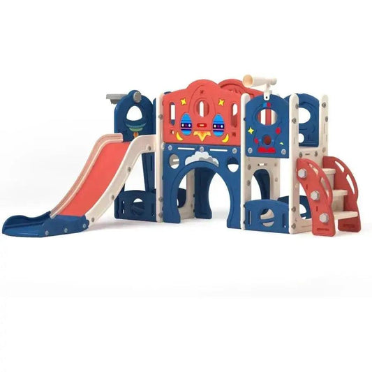  Castle Playset 9 In 1 Indoor Outdoor Playground With Slide -  ToylandEU™