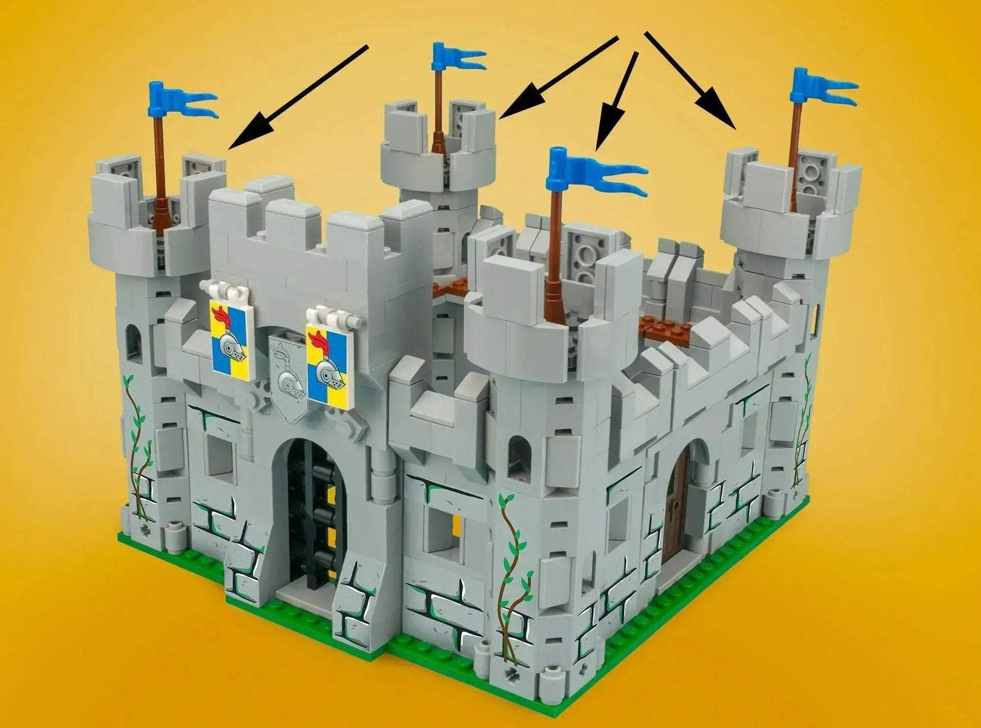Castle Tower Modular Building Set for LEGO Compatible Creations - ToylandEU