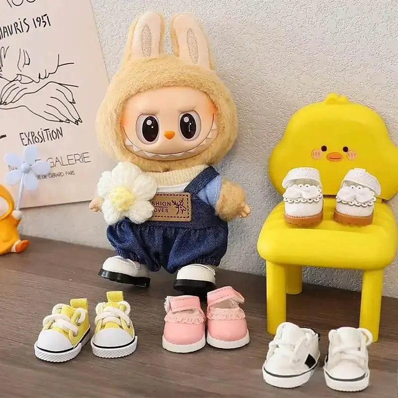  Stylish Casual Sports Shoes with Durable PU Material for LABUBU 17cm Cotton Dolls -  ToylandEU™