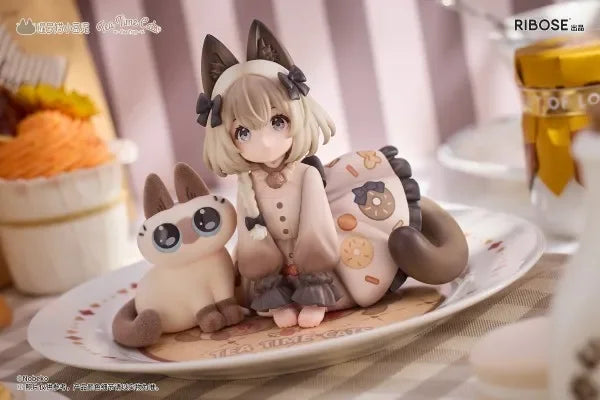Cat Figure Set | Siamese & Azuki Cats, 127mm | Toylandeu™