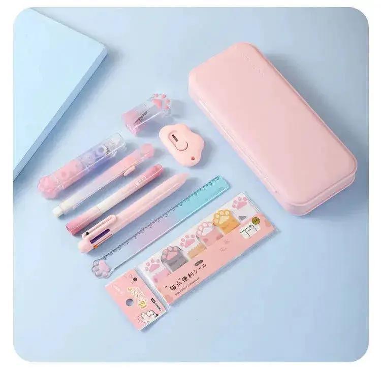  Cat Paw Stationery Kit Elegant Colorful Deluxe 9 In 1 -  ToylandEU™