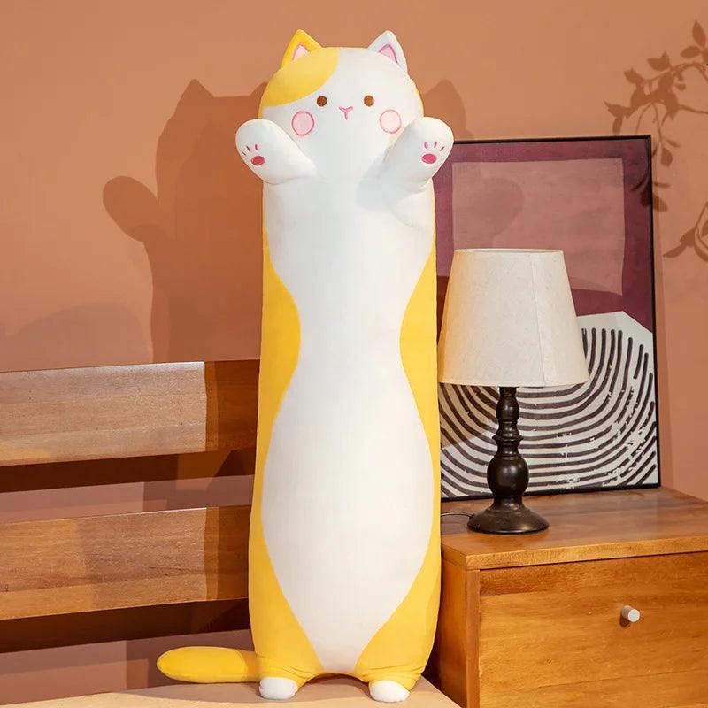 Cat Pillow | Soft Long Plush | PP Cotton Filling | 50-130 cm