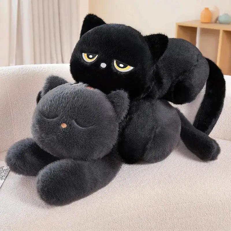 Cat Plush Pillow Ultra Soft Black Cat Cushion -  ToylandEU™