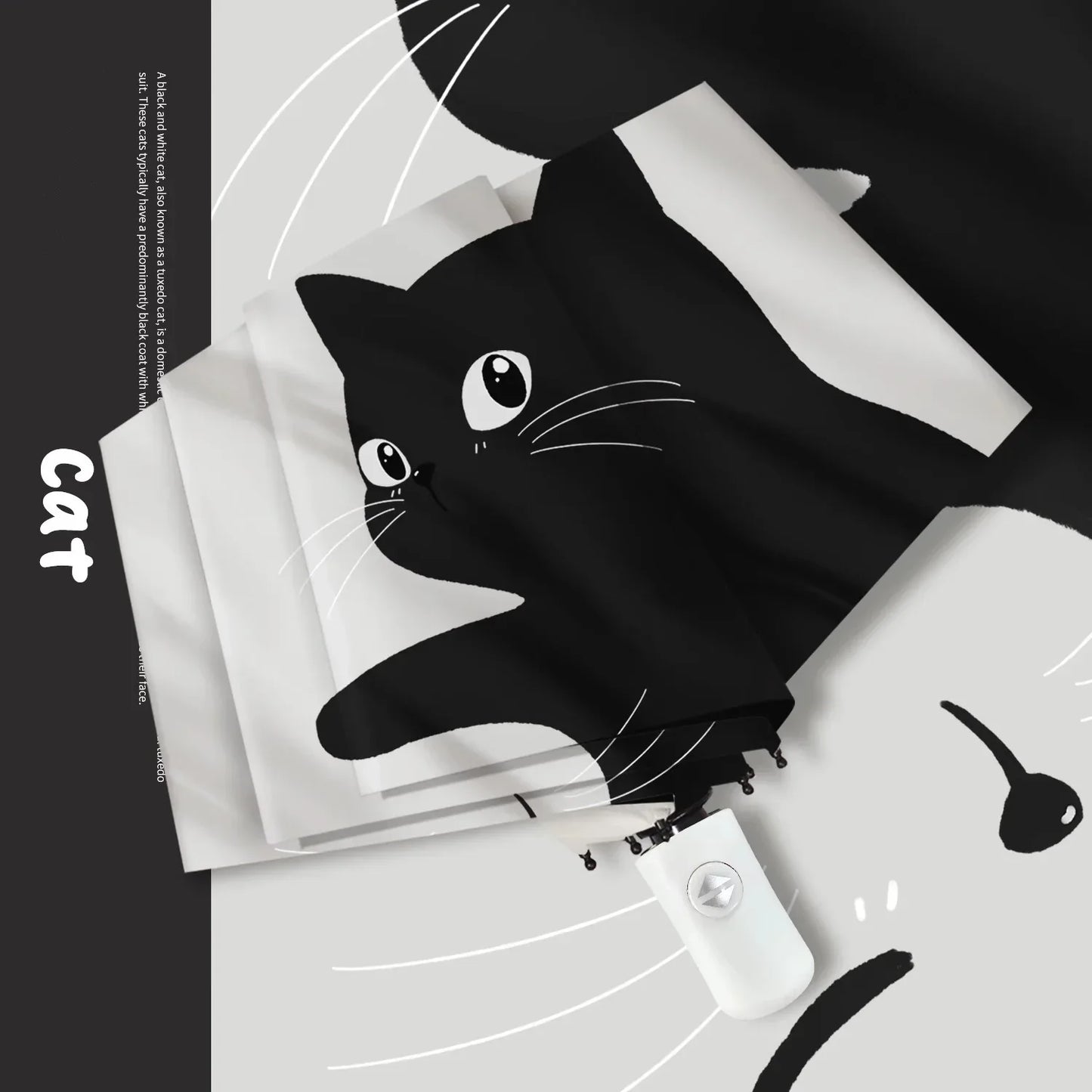 Cat Umbrella Automatic Portable Folding Sunshade For Kids - ToylandEU