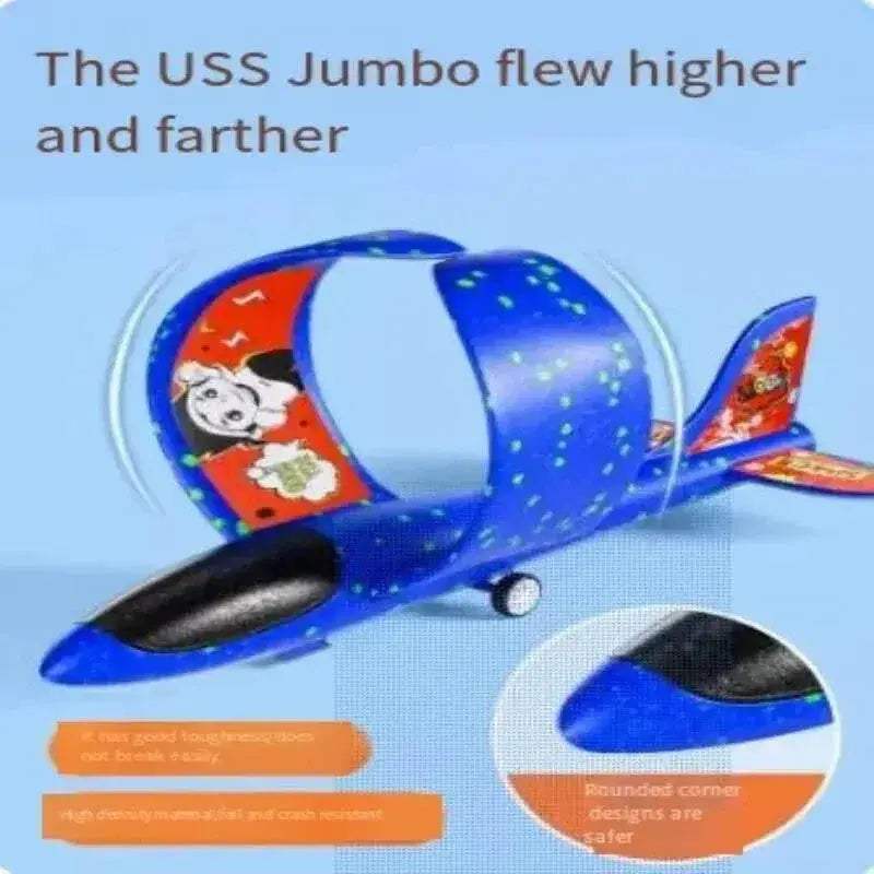 Catapult Foam Plane Gun Fire Outdoor Sports Toy for Boys Girls - ToylandEU