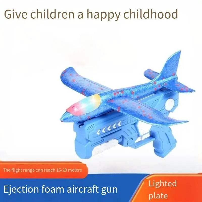 Catapult Foam Plane Gun Fire Outdoor Sports Toy for Boys Girls - ToylandEU