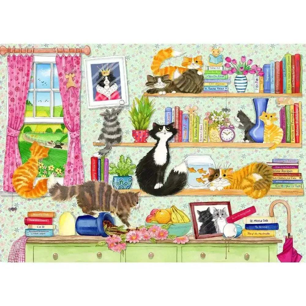 Catastrophe Cottage 4 Pack 500 Piece Jigsaw Puzzles Gibsons Nostalgia - ToylandEU