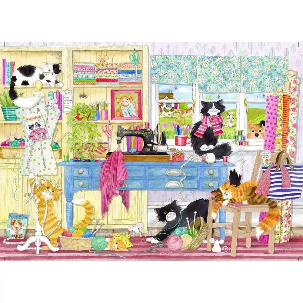 Catastrophe Cottage 4 Pack 500 Piece Jigsaw Puzzles Gibsons Nostalgia - ToylandEU