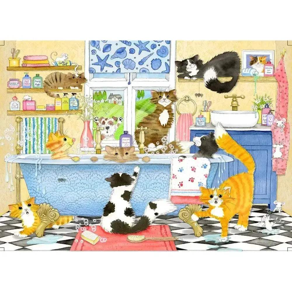 Catastrophe Cottage 4 Pack 500 Piece Jigsaw Puzzles Gibsons Nostalgia - ToylandEU