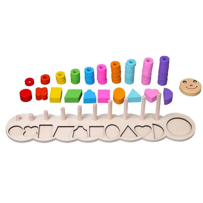 Caterpillar Counting Fun: Wooden Math Toy for Preschool Learning - ToylandEU