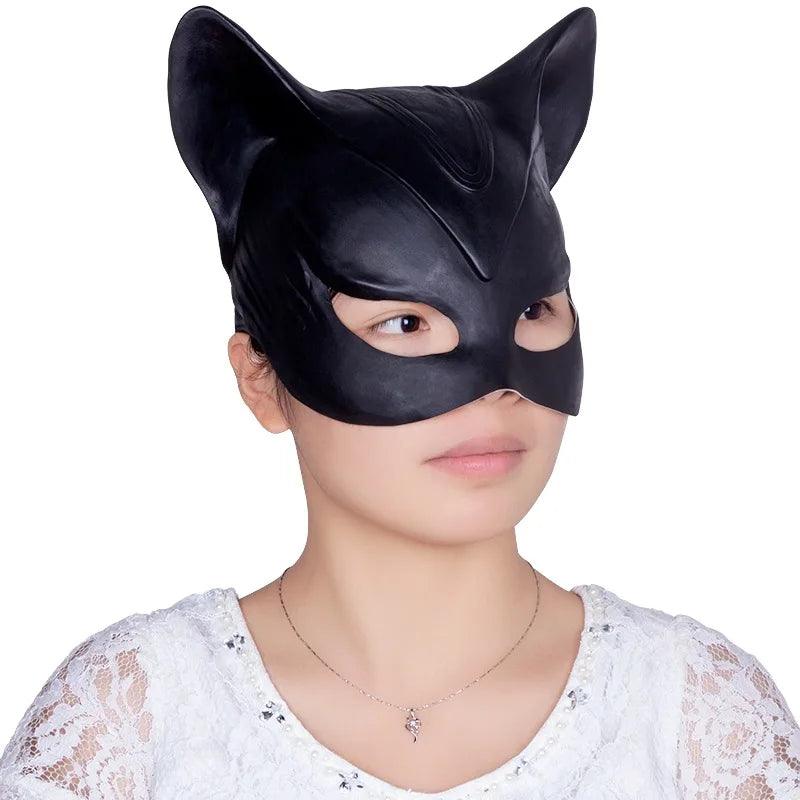Catwoman Latex Mask | Selina Kyle | Toylandeu™