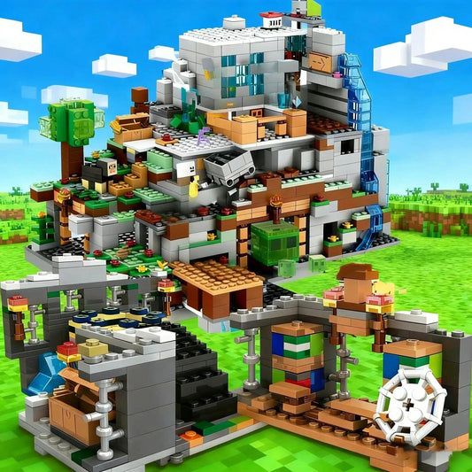  Cave Portal Building Blocks 1500 Piece Decor Display Gift -  ToylandEU™