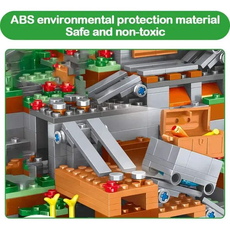 Cave Village Special Edition Lego Compatible Building Blocks With Steve - ToylandEU