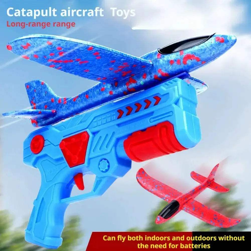 Celebrity Endorsed Foam Plane Toy Catapult For Kids Outdoor Fun - ToylandEU