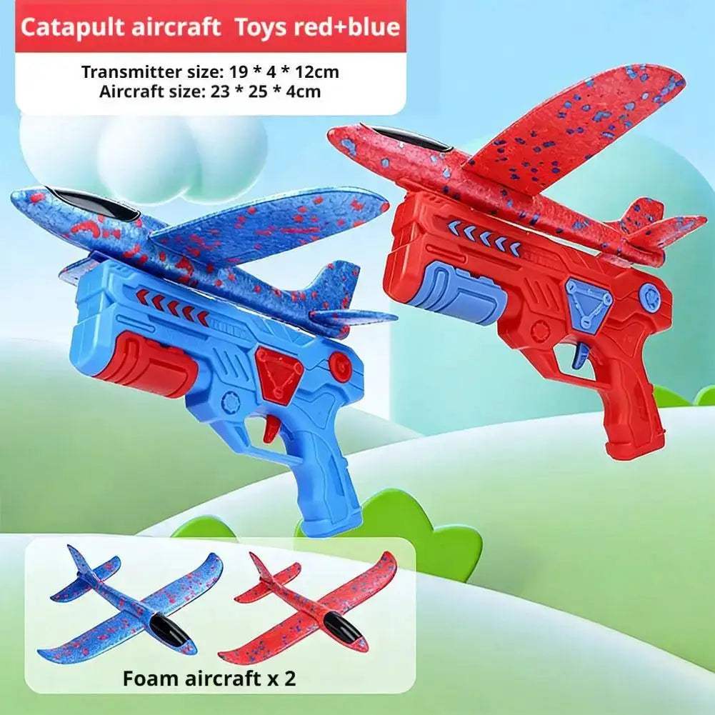 Celebrity Endorsed Foam Plane Toy Catapult For Kids Outdoor Fun - ToylandEU