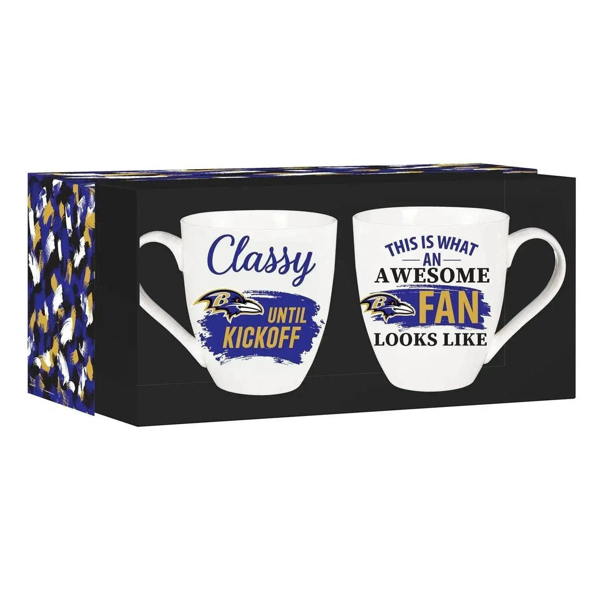  Baltimore Ravens 17oz Ceramic Mug Set Two Piece Gift Box -  ToylandEU™
