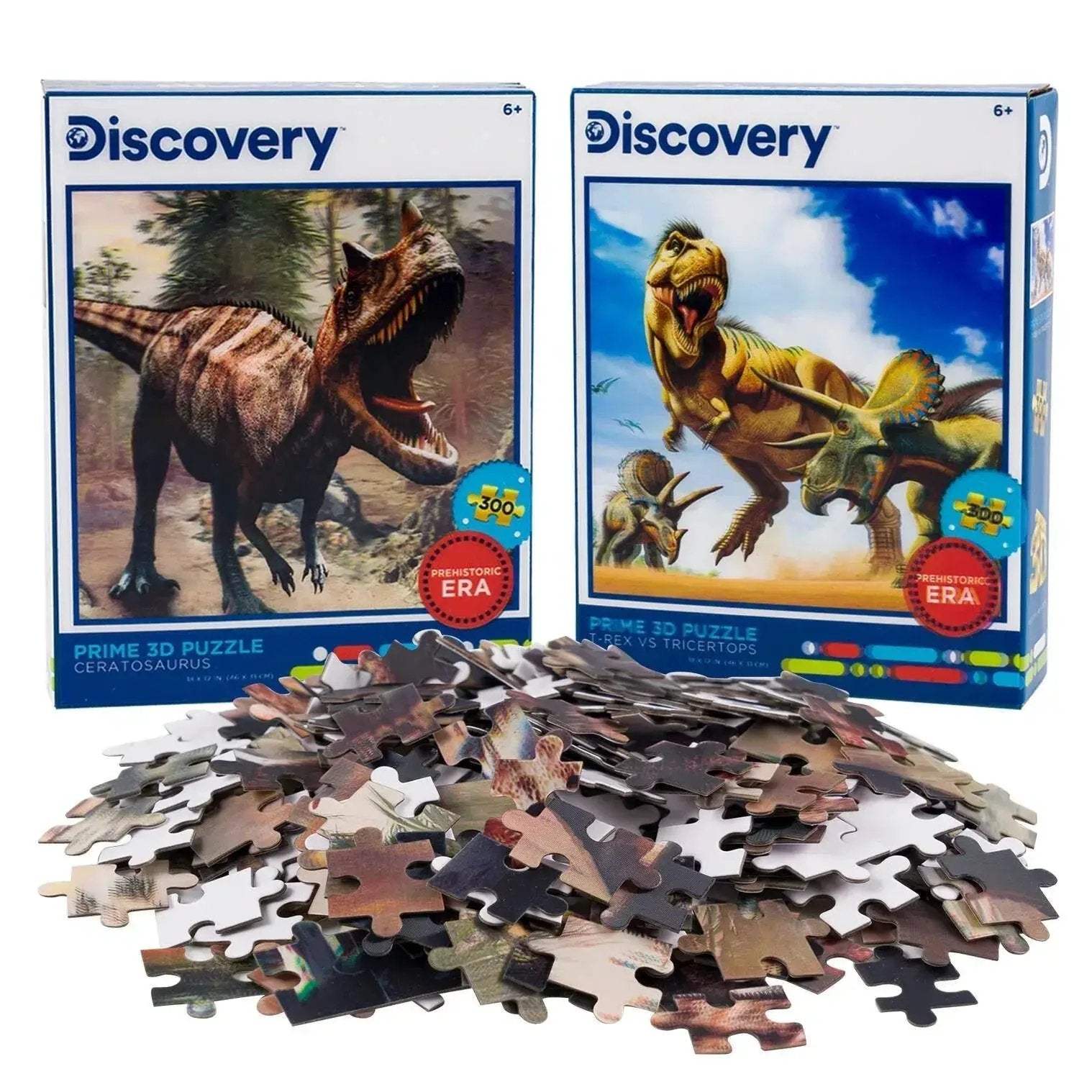 Dinosaur Jigsaw Puzzles Lenticular Three Dimensional Battle Set - ToylandEU
