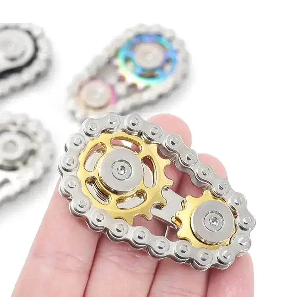  Chains Gear Fidget Spinner Gyroscope Metal Spinning Top -  ToylandEU™