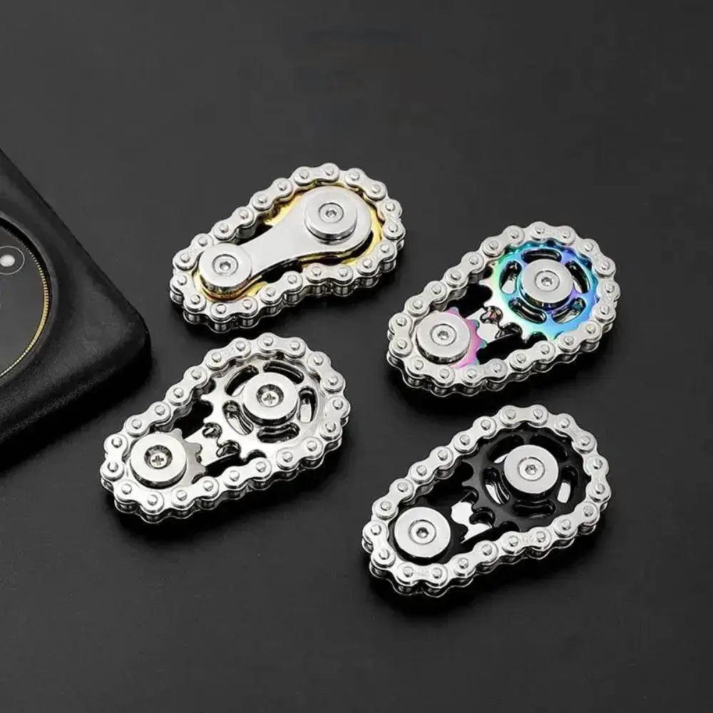  Chains Gear Fidget Spinner Gyroscope Metal Spinning Top -  ToylandEU™