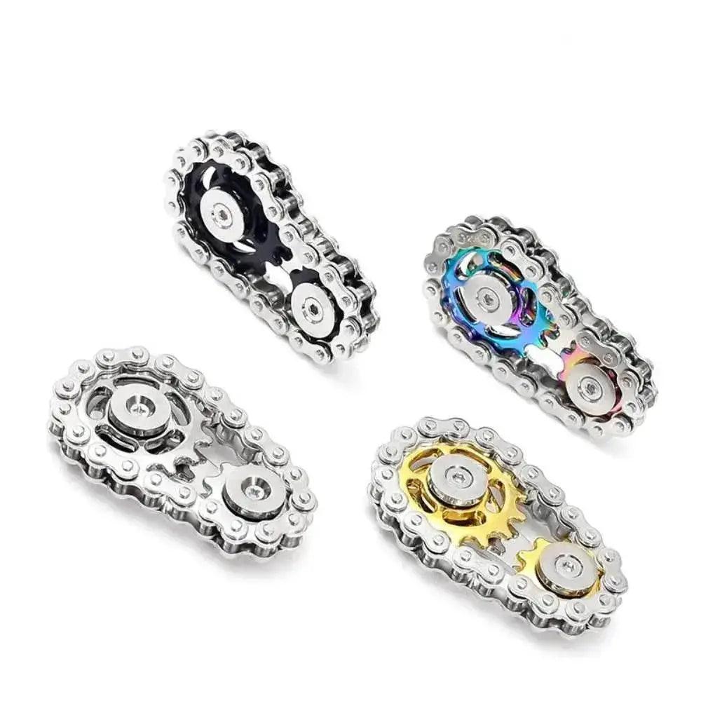  Chains Gear Fidget Spinner Gyroscope Metal Spinning Top -  ToylandEU™