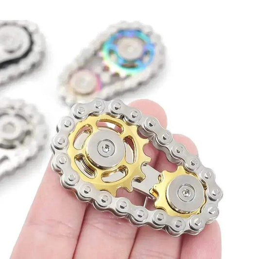  Chains Gear Fidget Spinner Gyroscope Metal Spinning Top -  ToylandEU™