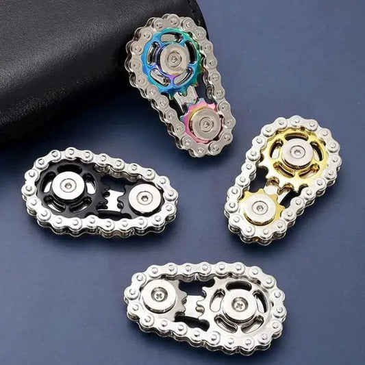  Chains Gear Fidget Spinner Gyroscope Metal Spinning Top -  ToylandEU™