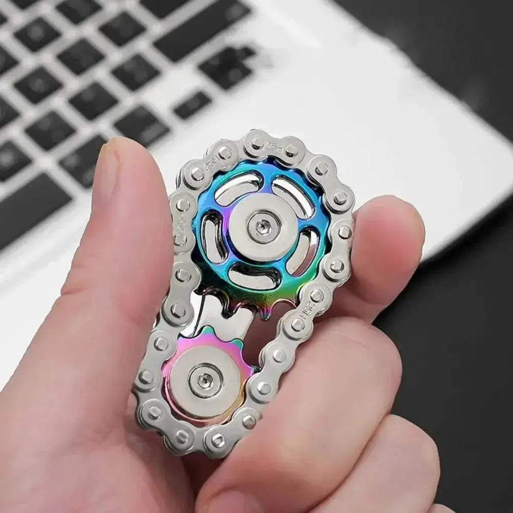  Chains Gear Fidget Spinner Gyroscope Metal Spinning Top -  ToylandEU™