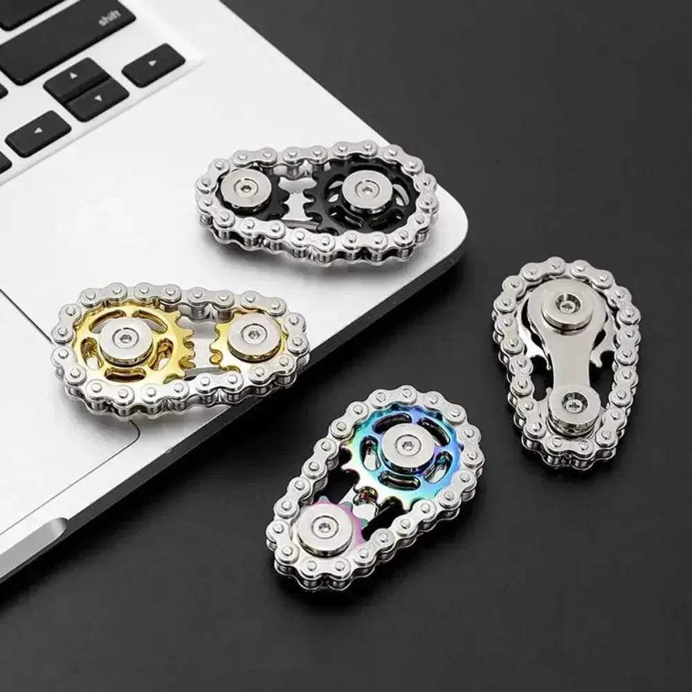  Chains Gear Fidget Spinner Gyroscope Metal Spinning Top -  ToylandEU™