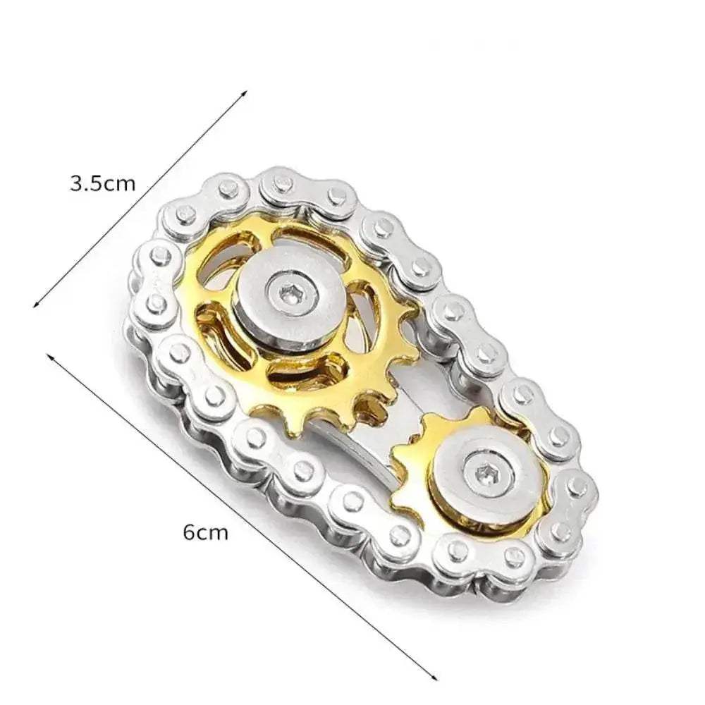  Chains Gear Fidget Spinner Gyroscope Metal Spinning Top -  ToylandEU™